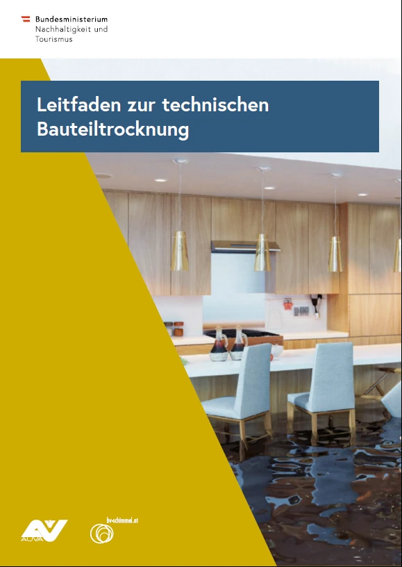 Deckblatt Leitfaden Bauteiltrocknung