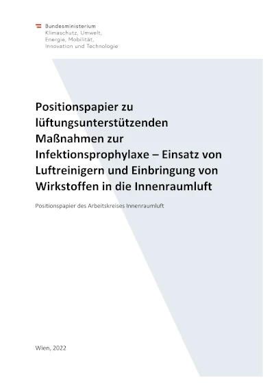 Deckblatt Positionspapier 