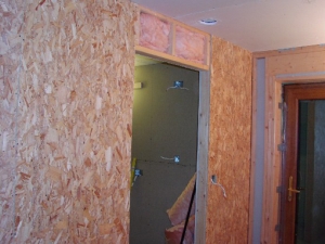 Wandaufbau mit OSB-Platten