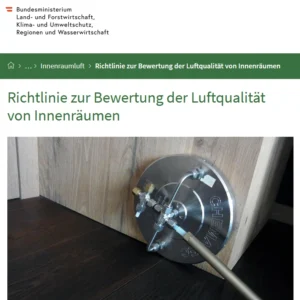 Richtlinie zur Bewertung der Luftqualität von Innenräumen